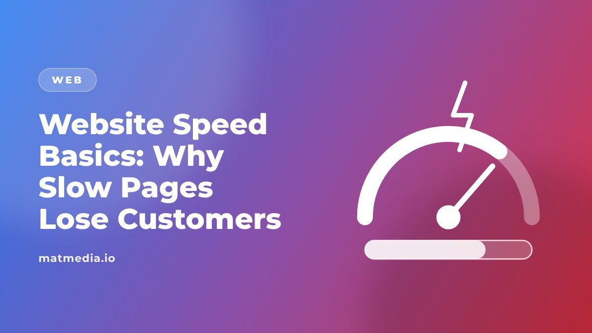 Website Speed Basics: Why Slow Pages Lose Customers