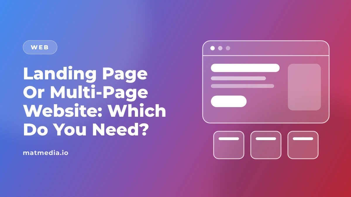 Landing Page Or Multi-Page Website: Which Do You Need?